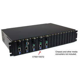 StarTech.com Conversor de Medios Ethernet 10/100 Mbps a Fibra Multi Modo Conector ST - 2km