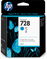 HP 728 - 40 ml - cián - original - DesignJet - cartucho de tinta - para DesignJet T730, T830