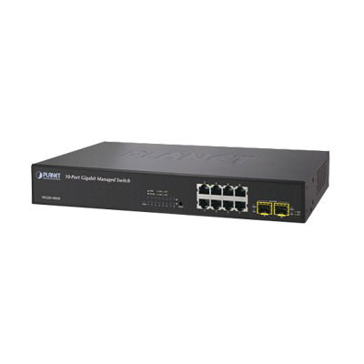 Switch administrable L2+ 8 puertos 10/100/1000T + 2 100/1000X SFP Switch administrable L2+ 8 puertos 10/100/1000T + 2 100/1000X SFP