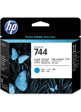 HP Cabezal de impresión DesignJet 744 negro fotográfico/cian HP Cabezal de impresión DesignJet 744 negro fotográfico/cian