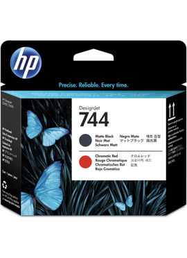HP Cabezal de impresión DesignJet 744 negro mate/rojo cromático