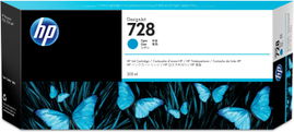 HP 728 300-ml Cyan DesignJet Ink Cartridge HP 728 300-ml Cyan DesignJet Ink Cartridge