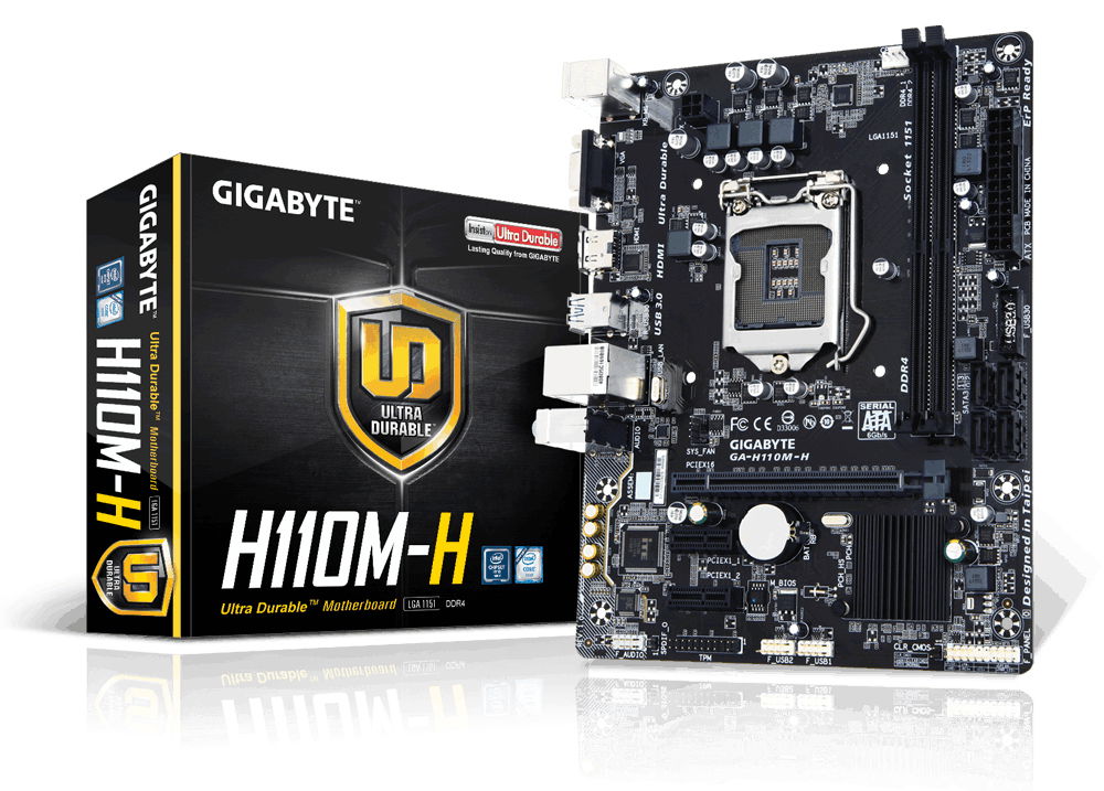 Gigabyte GA-H110M-H placa base Intel® H110 LGA 1151 (Zócalo H4) micro ATX