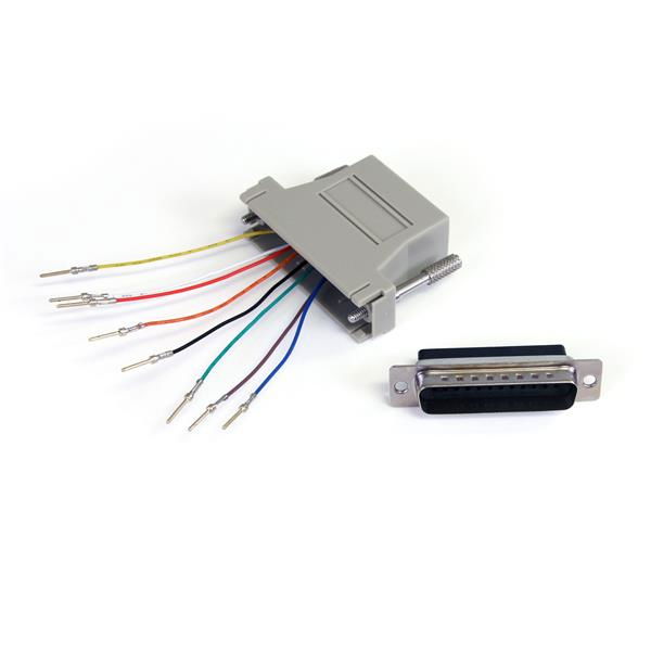 StarTech.com GC258MF cambiador de género para cable DB-25 RJ-45 Gris