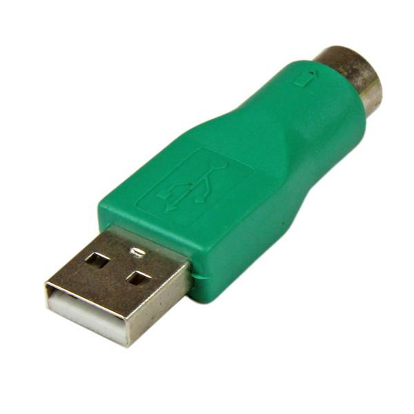 StarTech.com Adaptador Ratón conector PS/2 PS2 MiniDIN a USB - Macho USB - Hembra Mini-DIN