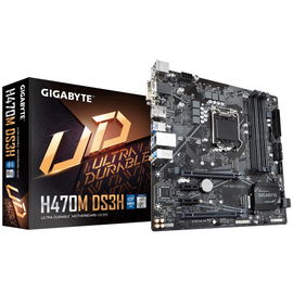 Gigabyte H470M DS3H LGA 1200 micro ATX Gigabyte H470M DS3H LGA 1200 micro ATX