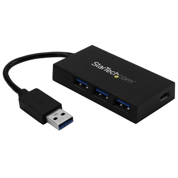 StarTech.com Ladrón Hub USB 3.0 de 4 Puertos - Concentrador de 3 Puertos USB-A y 1 Puerto USB-C - Incluye Adaptador de Alimentación StarTech.com Ladrón Hub USB 3.0 de 4 Puertos - Concentrador de 3 Puertos USB-A y 1 Puerto USB-C - Incluye Adaptador de Alimentación