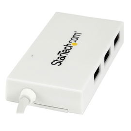 StarTech.com Hub USB -C USB con 1 Puerto USB-C y 3 Puertos USB-A (SuperSpeed de 5Gbps) - Alimentado Vía USB - Adaptador Hub Ladrón USB 3.0 Portátil para Ordenador Portátil - Concentrador Tipo-C USB 3.1 Gen 1/USB 3.2 Gen 1 - Blanco StarTech.com Hub USB -C USB con 1 Puerto USB-C y 3 Puertos USB-A (SuperSpeed de 5Gbps) - Alimentado Vía USB - Adaptador Hub Ladrón USB 3.0 Portátil para Ordenador Portátil - Concentrador Tipo-C USB 3.1 Gen 1/USB 3.2 Gen 1 - Blanco