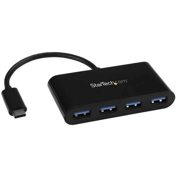 StarTech.com Hub Concentrador USB 3.0 (5Gbps) de 4 Puertos - Ladrón USB-C a  4x USB A - Alimentado por el Bus en