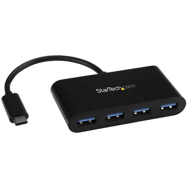 StarTech.com Hub Concentrador USB 3.0 de 4 Puertos Ladrón USB-C a 4x USB A Alimentado por el Bus - Conversor de USB C a USB Convencional - Hub - 4 x SuperSpeed USB 3.0 - sobremesa StarTech.com Hub Concentrador USB 3.0 de 4 Puertos Ladrón USB-C a 4x USB A Alimentado por el Bus - Conversor de USB C a USB Convencional - Hub - 4 x SuperSpeed USB 3.0 - sobremesa