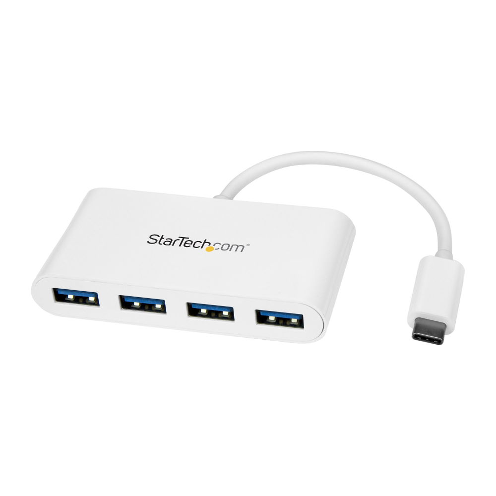 StarTech.com Hub Ladrón USB C con 4 Puertos USB-A (USB 3.0 SuperSpeed de 5Gbps) - Alimentado por el Bus USB - Concentrador Adaptador USB TipoC a USB-A para Ordenador Portátil - Hub Ladrón Tipo C USB 3.1 Gen 1 / USB 3.2 Gen 1 - Blanco StarTech.com Hub Ladrón USB C con 4 Puertos USB-A (USB 3.0 SuperSpeed de 5Gbps) - Alimentado por el Bus USB - Concentrador Adaptador USB TipoC a USB-A para Ordenador Portátil - Hub Ladrón Tipo C USB 3.1 Gen 1 / USB 3.2 Gen 1 - Blanco
