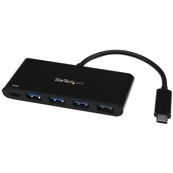 StarTech.com Hub Concentrador USB 3.0 de 4 Puertos con PD Entrega de Potencia - Adaptador USB-C a 4x USB-A - USB Tipo C StarTech.com Hub Concentrador USB 3.0 de 4 Puertos con PD Entrega de Potencia - Adaptador USB-C a 4x USB-A - USB Tipo C