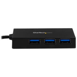 StarTech.com Hub Concentrador USB 3.0 de 4 Puertos Alimentado - Ladrón USB-C a 4x USB A - Incluye Adaptador de Alimentación