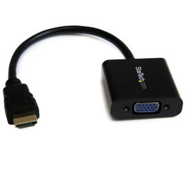 StarTech.com Adaptador Conversor de Vídeo HDMI a VGA HD15 - Cable Convertidor - 1920x1200 - 1080p - High Speed - adaptador de vídeo - HDMI macho a HD-15 (VGA) hembra - 24.5 cm - negro - compatibilidad con 1080p, activo - para P/N: DK30C2DPEPUE, DK30C StarTech.com Adaptador Conversor de Vídeo HDMI a VGA HD15 - Cable Convertidor - 1920x1200 - 1080p - High Speed - adaptador de vídeo - HDMI macho a HD-15 (VGA) hembra - 24.5 cm - negro - compatibilidad con 1080p, activo - para P/N: DK30C2DPEPUE, DK30C