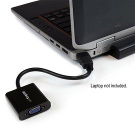 StarTech.com Adaptador Conversor de Vídeo HDMI a VGA HD15 - Cable Convertidor - 1920x1200 - 1080p - High Speed - adaptador de vídeo - HDMI macho a HD-15 (VGA) hembra - 24.5 cm - negro - compatibilidad con 1080p, activo - para P/N: DK30C2DPEPUE, DK30C StarTech.com Adaptador Conversor de Vídeo HDMI a VGA HD15 - Cable Convertidor - 1920x1200 - 1080p - High Speed - adaptador de vídeo - HDMI macho a HD-15 (VGA) hembra - 24.5 cm - negro - compatibilidad con 1080p, activo - para P/N: DK30C2DPEPUE, DK30C