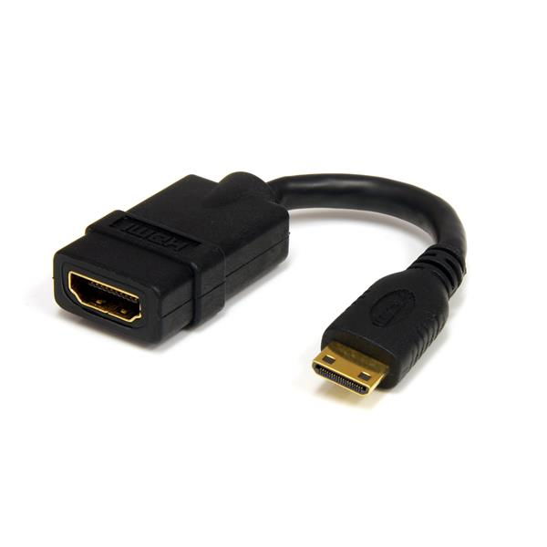 StarTech.com Cable Adaptador HDMI de alta velocidad de 12cm - HDMI a Mini HDMI StarTech.com Cable Adaptador HDMI de alta velocidad de 12cm - HDMI a Mini HDMI