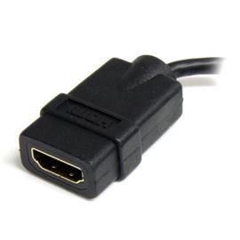 StarTech.com Cable de 12cm Adaptador HDMI de alta velocidad - HDMI a Micro HDMI - Hembra a Macho