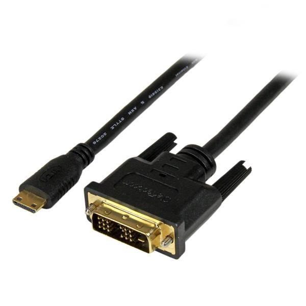 StarTech.com Adaptador Cable Conversor de 1m Mini HDMIa DVI-D para Tablet y Cámara