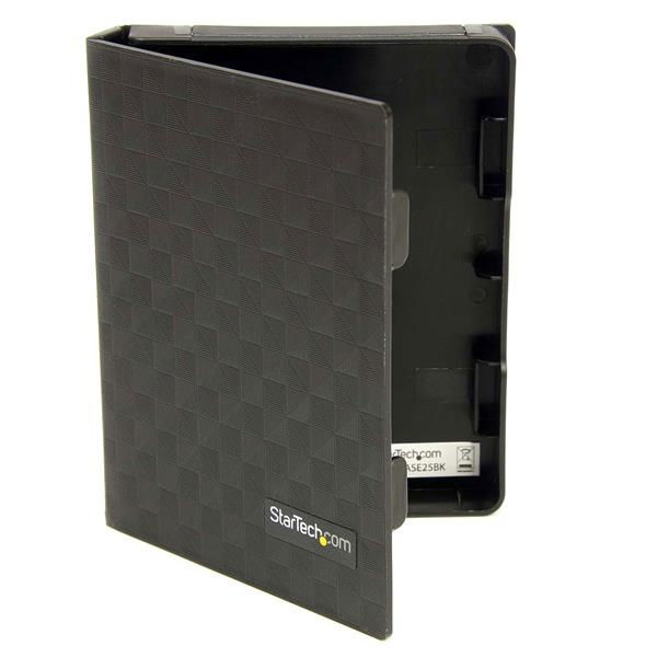 StarTech.com Paquete de 3 Cubiertas Protectoras - Funda de Plástico Disco Duro de 2,5in Pulgadas - Forro - Negro