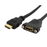 StarTech.com Cable HDMI de 91cm para montaje en Panel - Hembra a Macho