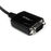 StarTech.com Cable Profesional de 0,3m USB a Puerto Serie Serial RS232 DB9 con Retención del Puerto COM