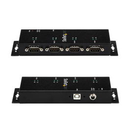 StarTech.com Concentrador Adaptador USB a Serie RS232 DB9 4 Puertos – Riel DIN Industrial y Montaje en Pared StarTech.com Concentrador Adaptador USB a Serie RS232 DB9 4 Puertos – Riel DIN Industrial y Montaje en Pared