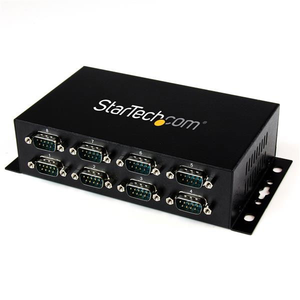 StarTech.com Adaptador Hub Concentrador USB a 8 Puertos Serie RS232 Industrial Montaje en Pared Riel DIN StarTech.com Adaptador Hub Concentrador USB a 8 Puertos Serie RS232 Industrial Montaje en Pared Riel DIN
