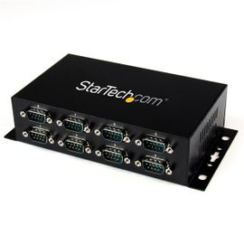 StarTech.com Adaptador Hub Concentrador USB a 8 Puertos Serie RS232 Industrial Montaje en Pared Riel DIN StarTech.com Adaptador Hub Concentrador USB a 8 Puertos Serie RS232 Industrial Montaje en Pared Riel DIN