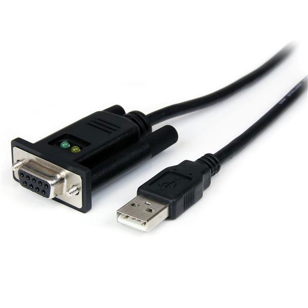 StarTech.com Cable Adaptador de 1 Puerto USB a Módem Nulo Null DB9 RS232 Serie DCE con FTDI StarTech.com Cable Adaptador de 1 Puerto USB a Módem Nulo Null DB9 RS232 Serie DCE con FTDI
