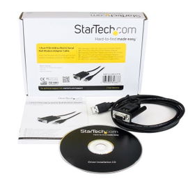 StarTech.com Cable Adaptador de 1 Puerto USB a Módem Nulo Null DB9 RS232 Serie DCE con FTDI StarTech.com Cable Adaptador de 1 Puerto USB a Módem Nulo Null DB9 RS232 Serie DCE con FTDI