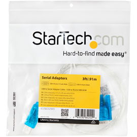 StarTech.com Cable Adaptador 0,9m USB a Puerto Serie Serial RS232 DB9 PC Mac Linux StarTech.com Cable Adaptador 0,9m USB a Puerto Serie Serial RS232 DB9 PC Mac Linux