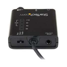 StarTech.com Tarjeta de Sonido Estéreo USB Externa Adaptador Conversor con Salida SPDIF - 1x USB A Macho - 2x Mini-Jack Hembra - Negro - Tarjeta de sonido - de 24 bits - 96 kHz - estéreo - USB 2.0 - para P/N: MU15MMS, MU6MMS StarTech.com Tarjeta de Sonido Estéreo USB Externa Adaptador Conversor con Salida SPDIF - 1x USB A Macho - 2x Mini-Jack Hembra - Negro - Tarjeta de sonido - de 24 bits - 96 kHz - estéreo - USB 2.0 - para P/N: MU15MMS, MU6MMS