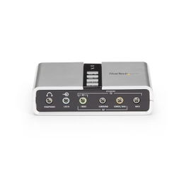 StarTech.com Tarjeta de Sonido 7,1 USB Externa Adaptador Conversor puerto SPDIF Audio Digital Óptico
