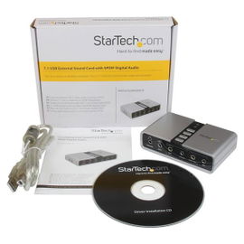 StarTech.com Tarjeta de Sonido 7,1 USB Externa Adaptador Conversor puerto SPDIF Audio Digital Óptico