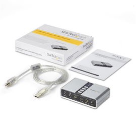 StarTech.com Tarjeta de Sonido 7,1 USB Externa Adaptador Conversor puerto SPDIF Audio Digital Óptico