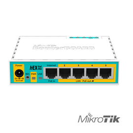MikroTik RouterBOARD hEX lite RB750UPr2 - Router conmutador de 4 puertos -