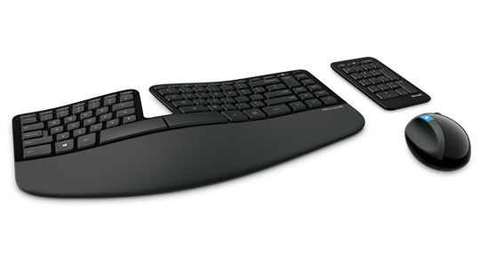 Microsoft Sculpt Ergonomic Desktop teclado RF inalámbrico Inglés de EE. UU. Negro Microsoft Sculpt Ergonomic Desktop teclado RF inalámbrico Inglés de EE. UU. Negro