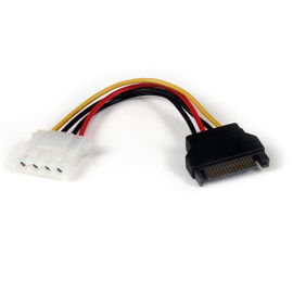 StarTech.com Cable de Alimentación de 15cm Adaptador Molex LP4 a SATA - Hembra a Macho StarTech.com Cable de Alimentación de 15cm Adaptador Molex LP4 a SATA - Hembra a Macho