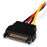 StarTech.com Cable de Alimentación de 15cm Adaptador Molex LP4 a SATA - Hembra a Macho