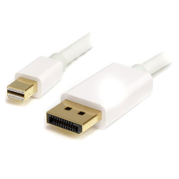 StarTech.com Cable Adaptador de 2m de Monitor Mini DisplayPort 1.2 Macho a DP Macho - 4k Blanco