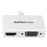 StarTech.com Adaptador Mini DP de Audio/Vídeo para Viajes - Conversor Mini DisplayPort a HDMI o VGA - 1080p Blanco