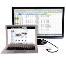 StarTech.com Adaptador Mini DP de Audio/Vídeo para Viajes - Conversor Mini DisplayPort a HDMI o VGA - 1080p Blanco