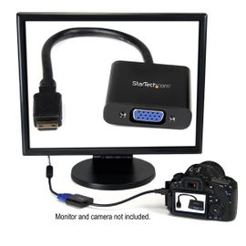 StarTech.com Adaptador Conversor Mini HDMI a VGA para Cámara Fotográfica Digital / Videocámara - 1920x1080 StarTech.com Adaptador Conversor Mini HDMI a VGA para Cámara Fotográfica Digital / Videocámara - 1920x1080