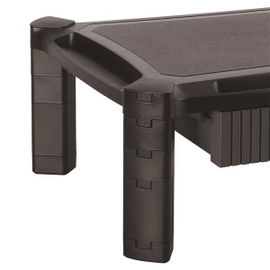StarTech.com Base con Cajón para Monitor - de Altura Ajustable con Columnas Apilables - con Soporte para Pantallas hasta 32 Pulgadas