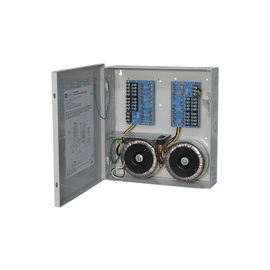 Fuente de poder ALTRONIX de 24 @ 25 Amper o 28 VCA @ 20 Amper, para 16 cámaras, con voltaje de entrada en 115 Vca