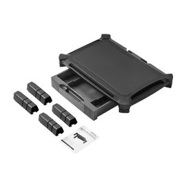 StarTech.com Base con Cajón para Monitor - de Altura Ajustable con Columnas Apilables - con Soporte para Pantallas hasta 32 Pulgadas
