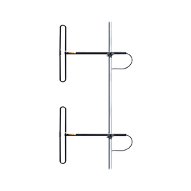 Antena Base de 2 Dipolos para 138-174 MHz, 3 dB de Ganancia, N Macho