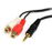 StarTech.com 6ft 3.5mm - 2x RCA cable de audio 1,8 m 3,5mm 2 x RCA Negro