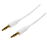 StarTech.com Cable de 2 metros Delgado de Audio Estéreo Mini Jack de 3,5mm - Blanco - Macho a Macho