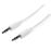 StarTech.com Cable de 3 metros Delgado de Audio Estéreo Mini Jack de 3,5mm - Blanco - Macho a Macho